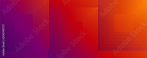 Fotografie This vibrant color gradient background showcases a smooth transition from deep blue to fiery red and orange, ideal for various artistic and design applications