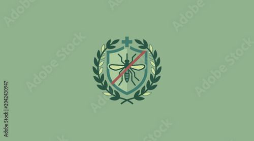 Canvastavla Anti Mosquito Shield Protection Emblem