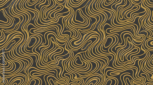 Abstract navy blue and gold luxury Damask floral pattern background for elegant royal branding and classic architectural wallpaper with professional artistic backdrop design 4k res