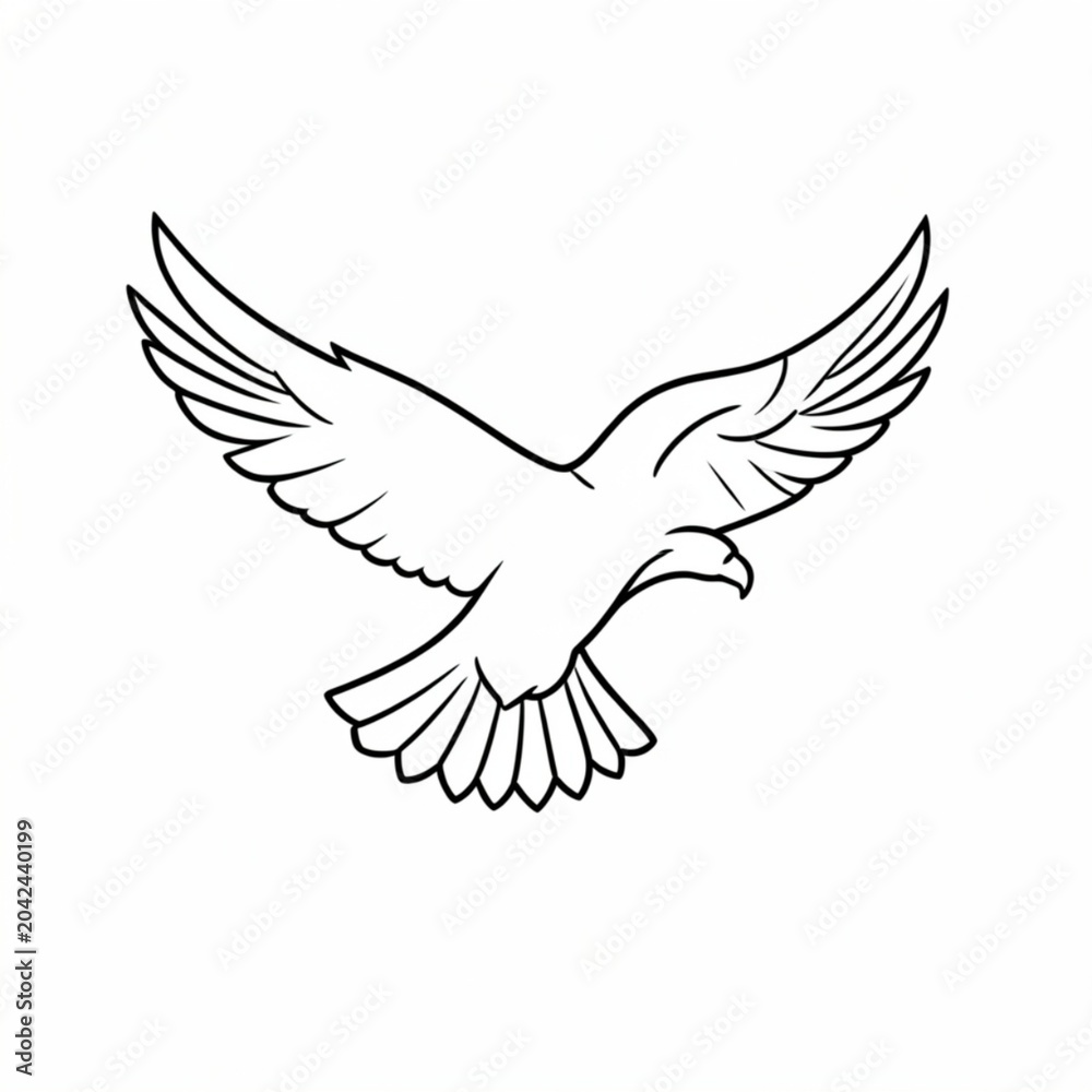 Obraz premium dove of peace dove with peace sign dove of peace vector