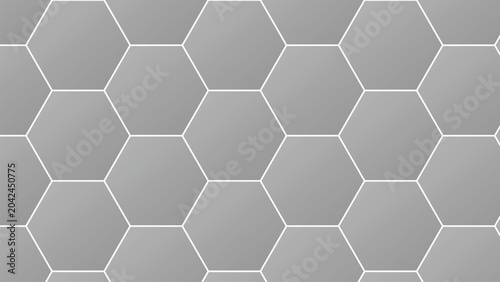 Tableau sur toile Geometric Hexagonal Pattern With Alternating Shapes