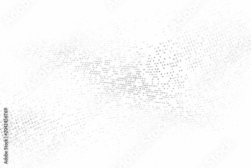 Bild auf Leinwand inverse particle wave design on white background