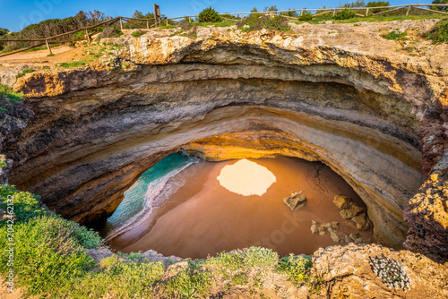 Benagil Cave in Lagoa Algarve Portugal