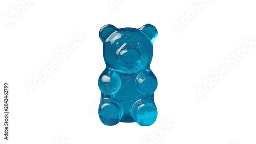 Blue gummy bear candy a sweet dessert snack