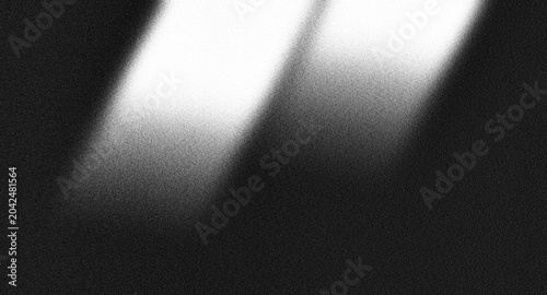 Quadro su tela Spotlight Beam Background: Grainy Black and White Texture Overlay for Cinematic Digital Design Projects