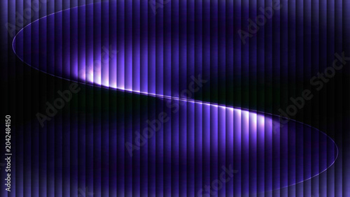 abstract dark blue vector background with glowing lines, wave patterns and digital texture, technology design wallpaper with energy and light