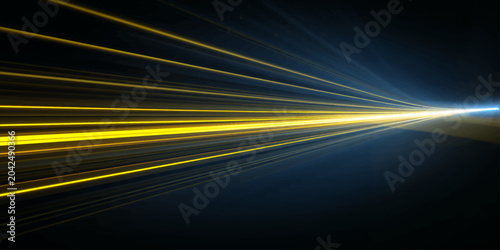 Fényképezés Abstract motion light highway speed blur night city driving transport travel roa