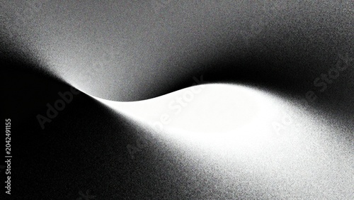 Abstract black gray and white gradient wave background with grainy texture, smooth light, motion, banner, dark backdrop design