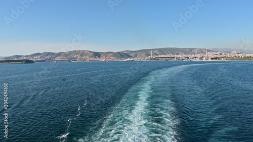 Open view of the Mediterranean Sea with a clear horizon line where sky meets water