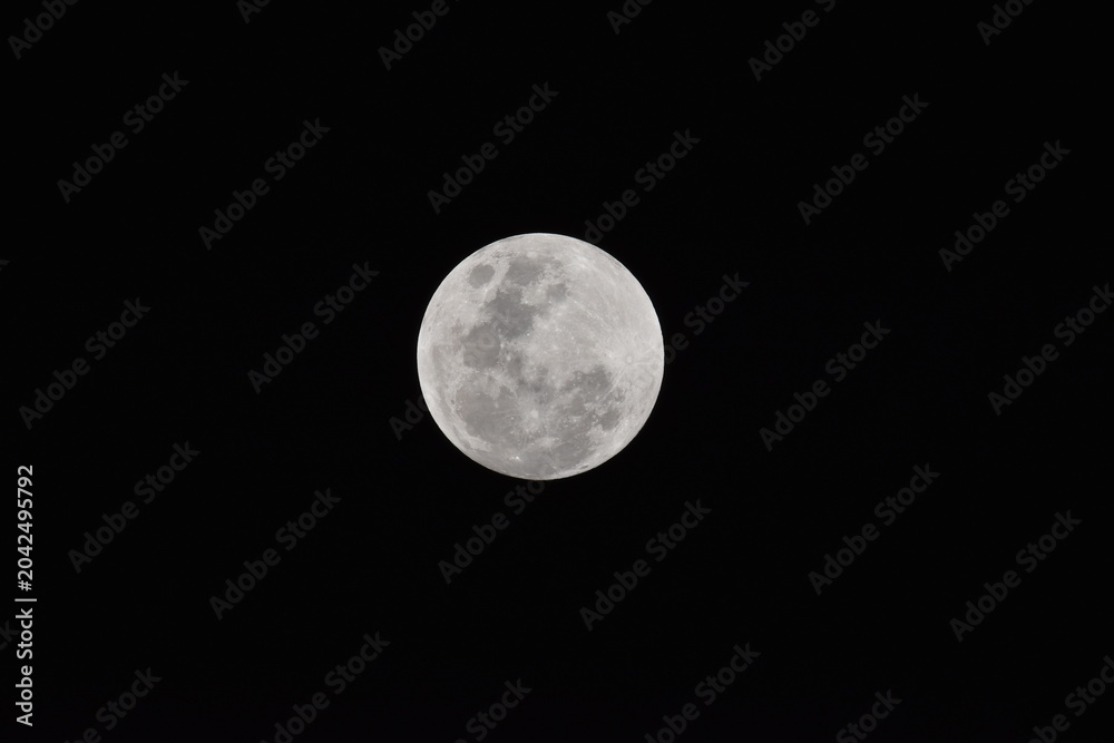 Fototapeta premium full moon over black