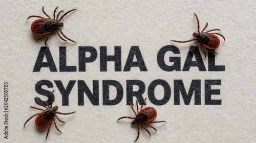 Alpha gal syndrome tick bite meat allergy