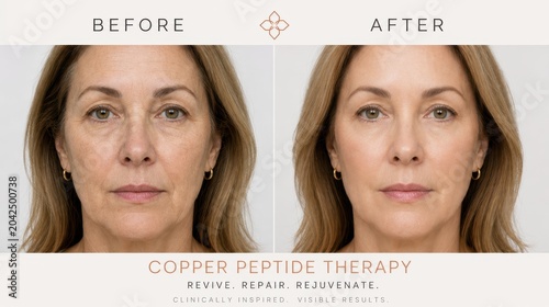Anti aging Skin rejuvenation therapy, before after