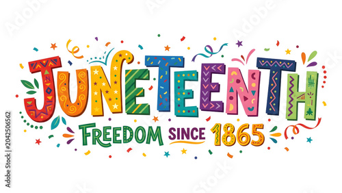 Tableau sur toile Juneteenth Freedom Celebration Since 1865