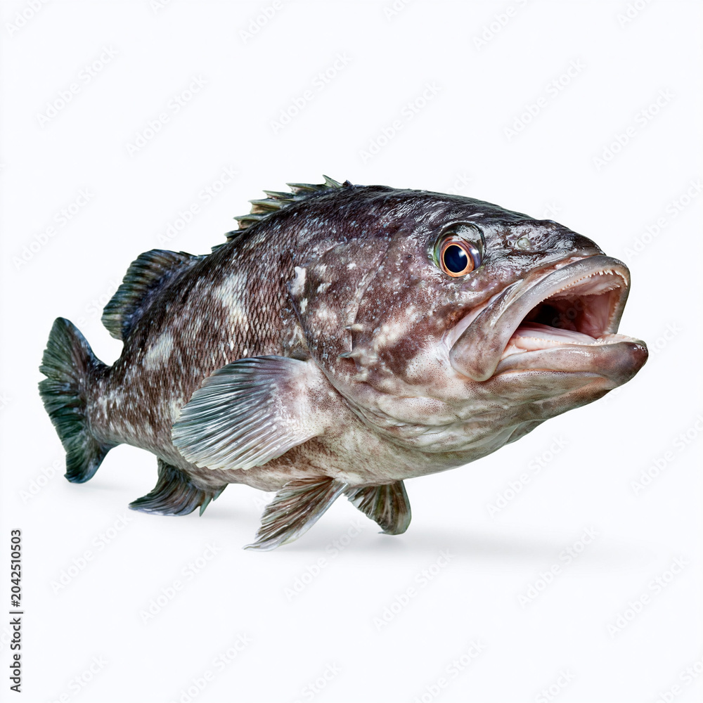 Fototapeta premium SwallowerFish With Open Mouth