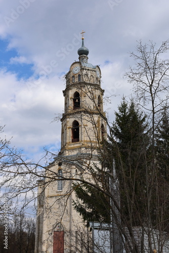 The bell tower Church of the Life-Giving Trinity - the parish church of the Kasimov Russia.	