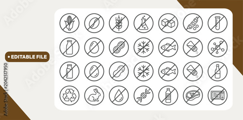 Canvas Print Allergen free badges