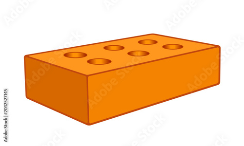 Clay brick illustration