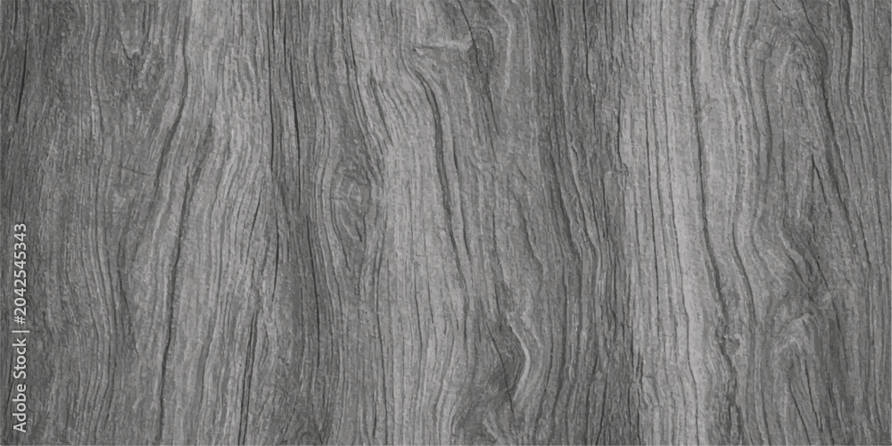 Naklejka premium A textured surface of weathered gray wood grain, featuring prominent natural lines and a rustic, aged appearance, perfect for background or design elements.