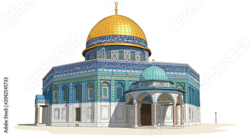 Fotografie Dome of the Rock, Jerusalem, holy site, religious landmark, architecture