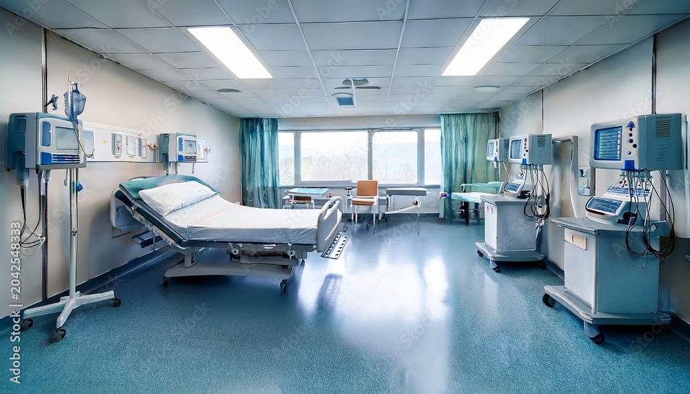 Fototapeta premium dialysis room of a hospital without patients