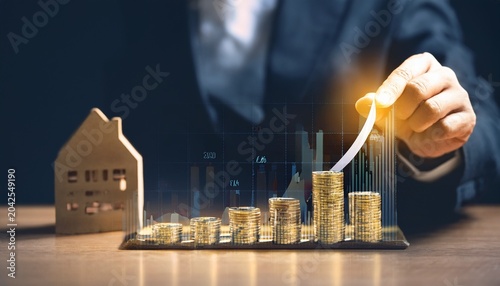 mortgage and loan rates interest rate stocks ranking business and finance concept