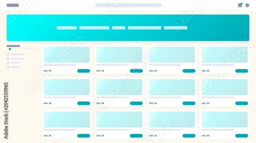 Dynamic Motion of User Interface Elements in Digital Dashboard Animation.