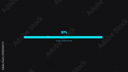 Dynamic Motion of Loading Progress Bar in Digital Interface.