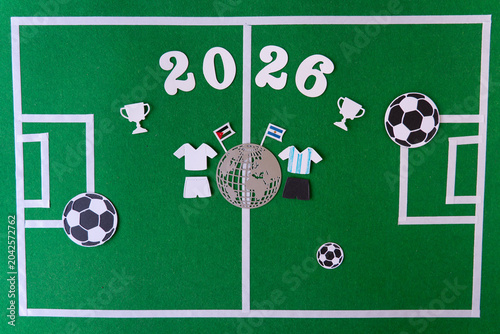 Quadro em tela Sports concept featuring the World Cup and competition