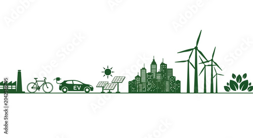 Foto Green Energy City Concept