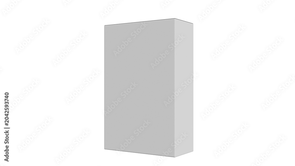Fototapeta premium Blank Product Packaging Box on Black Background