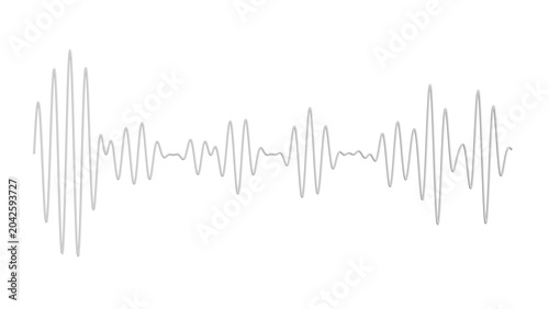 Foto Abstract Sound Waveform on Black Background