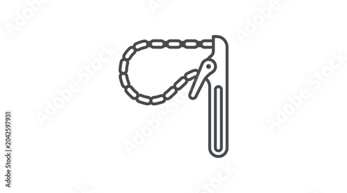 Fotografia Heavy duty chain wrench for oil filters.