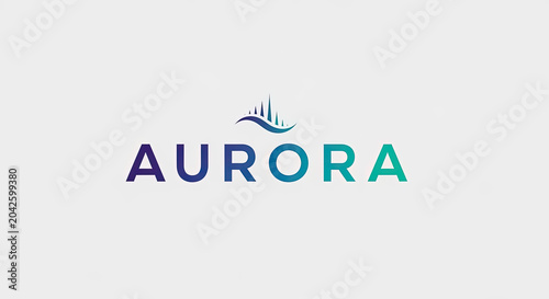 Logo with stylized wave and mountain design above the word 'AURORA'.