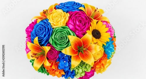 Colorful floral bouquet arrangement