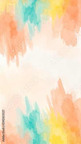 Discover a delightful artistic concept featuring vibrant watercolor brushstrokes in an abstract and colorful design, perfect for creative projects and expressive backgrounds