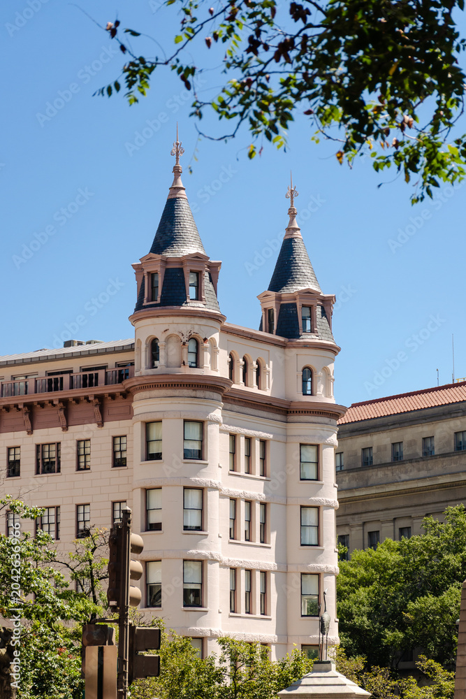 Obraz premium Historic Victorian Turrets in Washington D.C.
