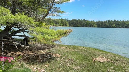 Ocean Inlet and Canoe