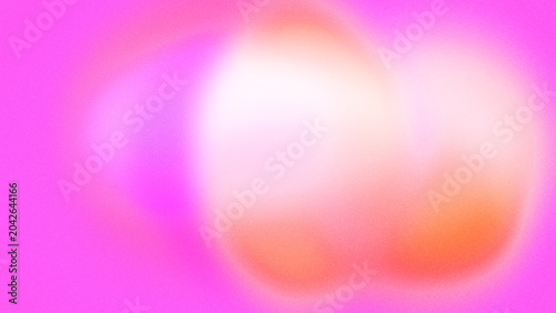 Foto Magenta background with soft, glowing circular highlights blending into orange and white tones creates a dreamy, upbeat atmosphere for promotional layouts