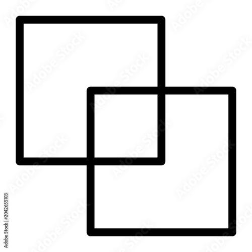 Canvas Print pathfinder line icon