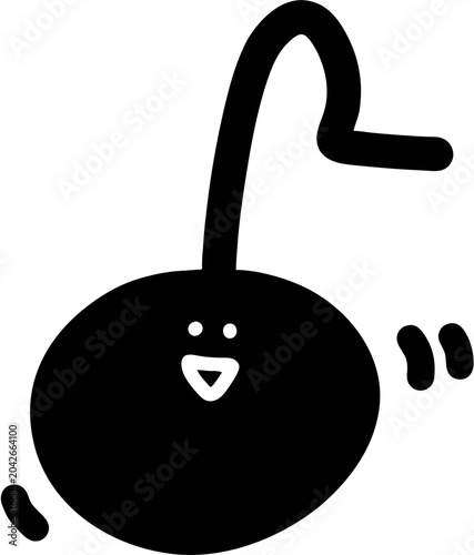 Dancing musical notes