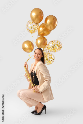 Beautiful young woman with ...