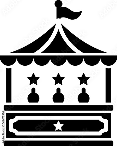 Shooting Gallery Glyph Icon