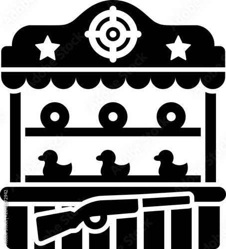 Shooting Booth Glyph Icon