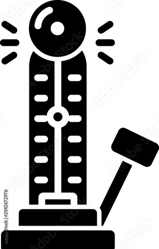 Strongman Bell Glyph Icon
