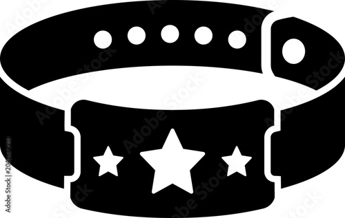 Wristband Ticket Glyph Icon