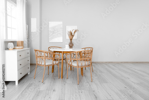 Interior of stylish dining ...