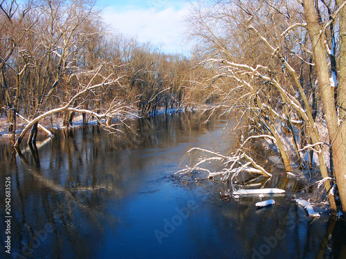 Sangamon River Landscape in central Illinois