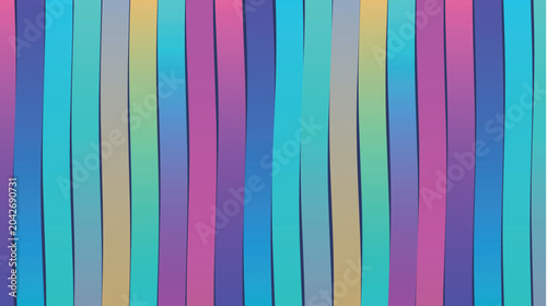 Vibrant Colorful Wavy Vertical Stripes Abstract Pattern Design