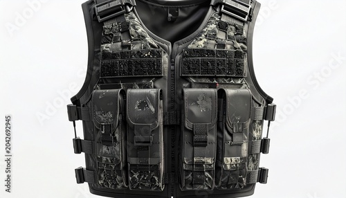 Graphene Combat Vest- -A military-grade tactical vest constructed from 