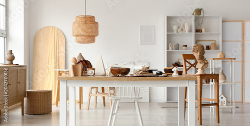 Interior of sculptor's work...